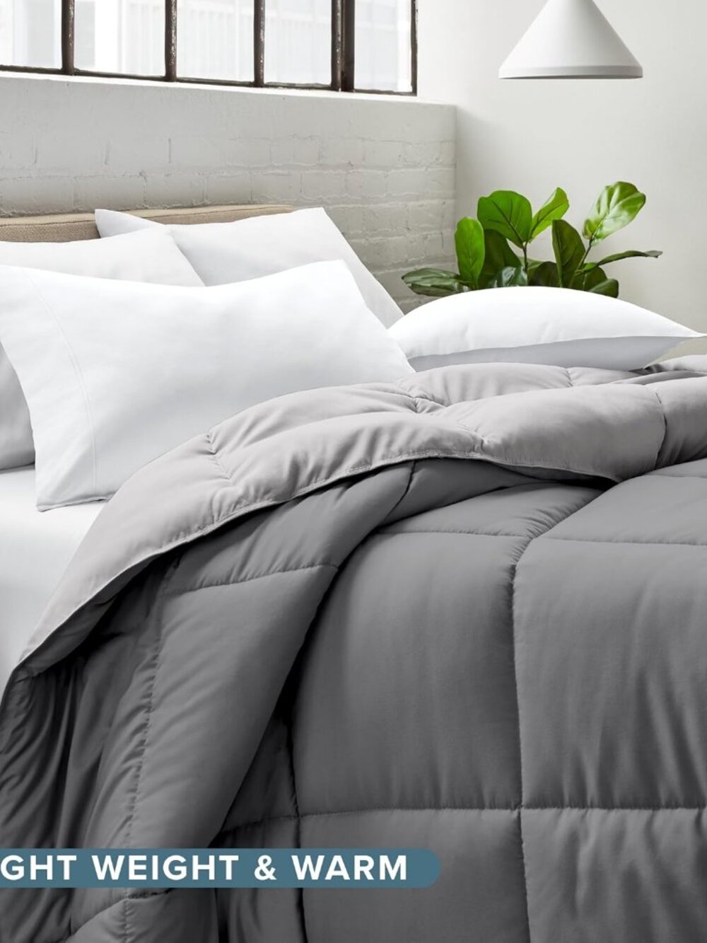 3- NIB Bare Home Oversized Queen Comforter - Reversible Goose Down Alternative - Picture 7 of 9